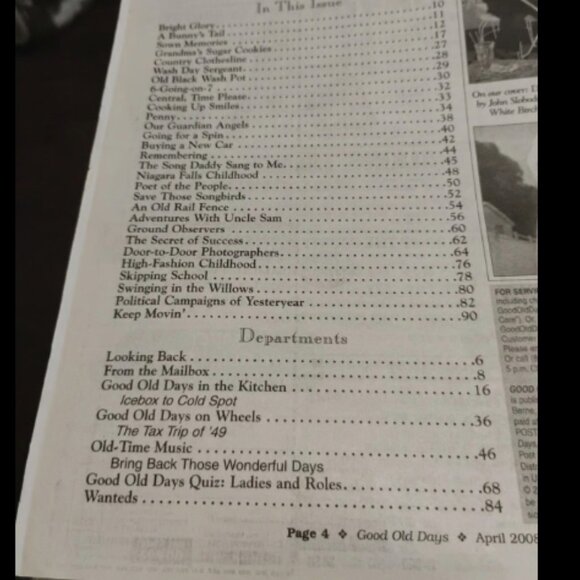 The Good Old Days Magazine Lot of 3: January, February, April 2008 - Picture 10 of 11